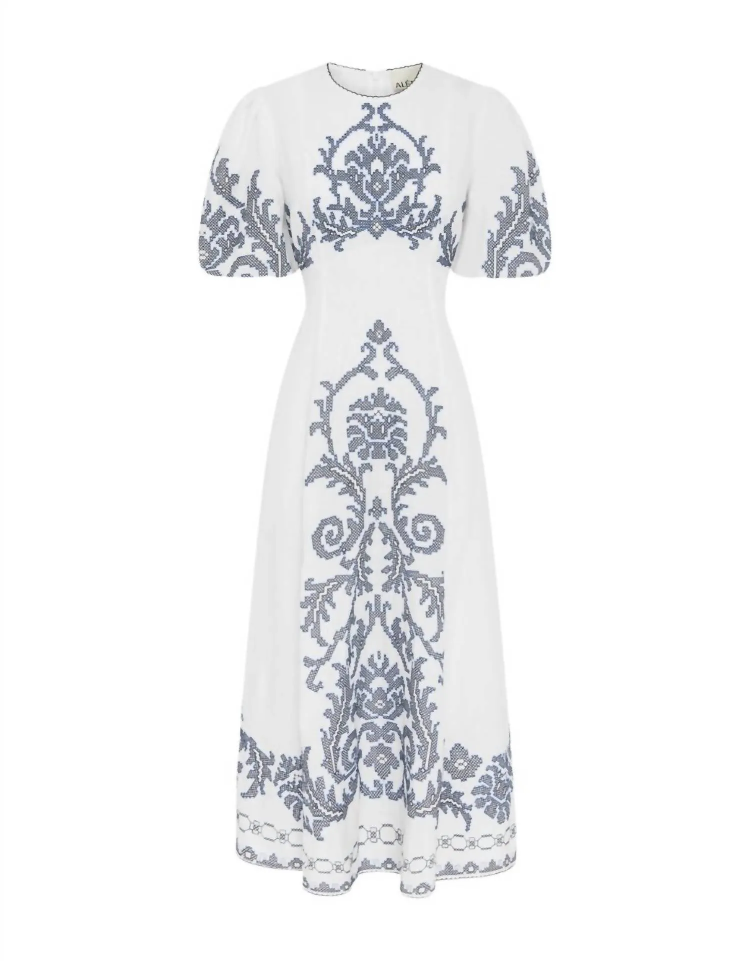 Alemais - Hazel Embroidered Midi Dress