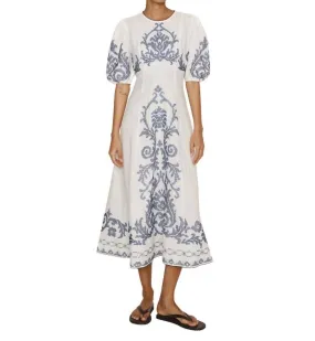 Alemais - Hazel Embroidered Midi Dress