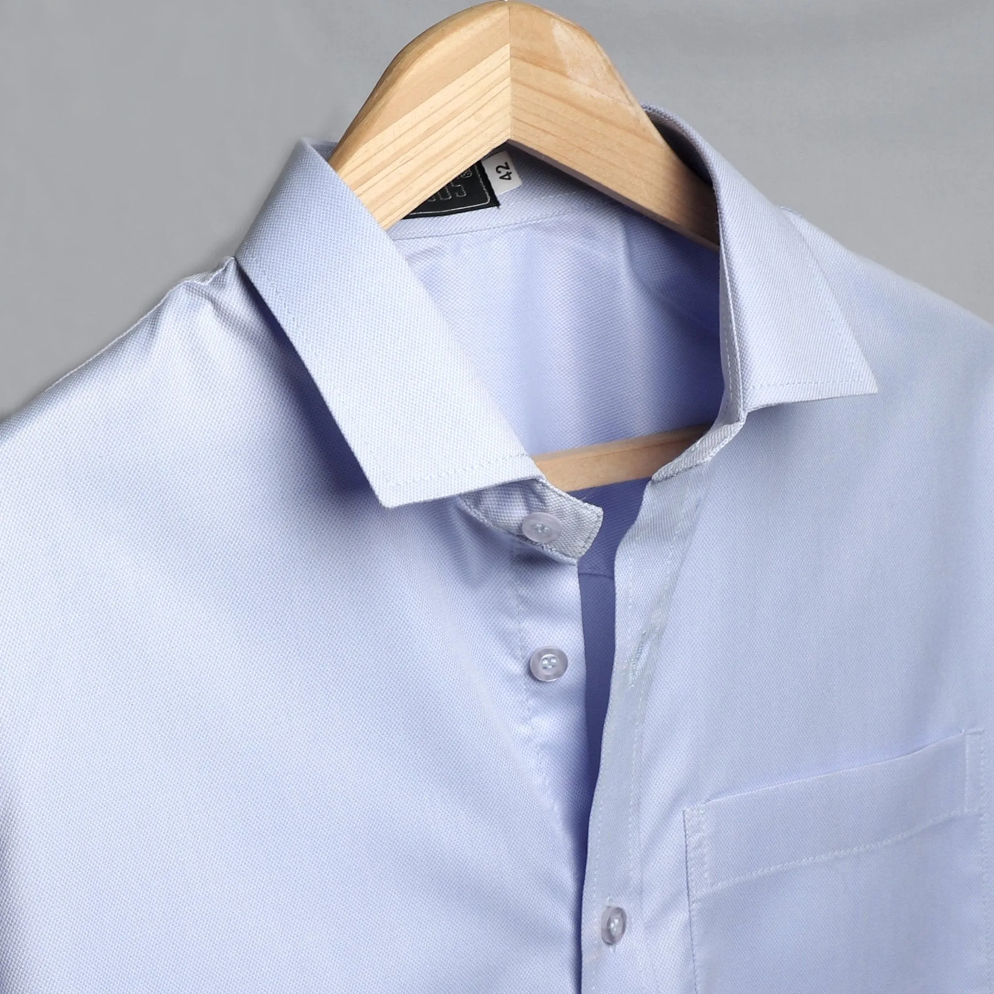 Classic Blue Cotton Shirt