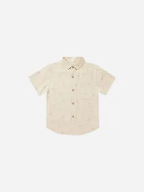 Collared Short Sleeve Shirt || Palm