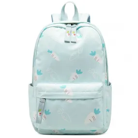 Cute Carrot Pattern Backpack Embroidered Polyester Waterproof Bookbag