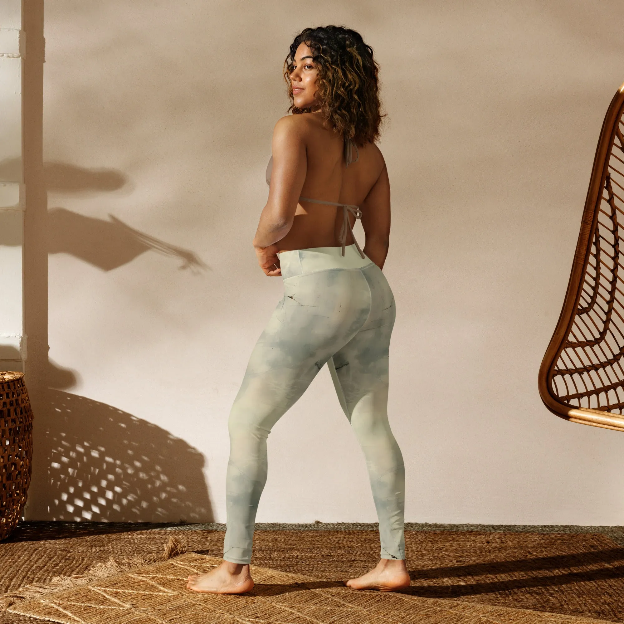 Elegant Ivory Yoga Leggings