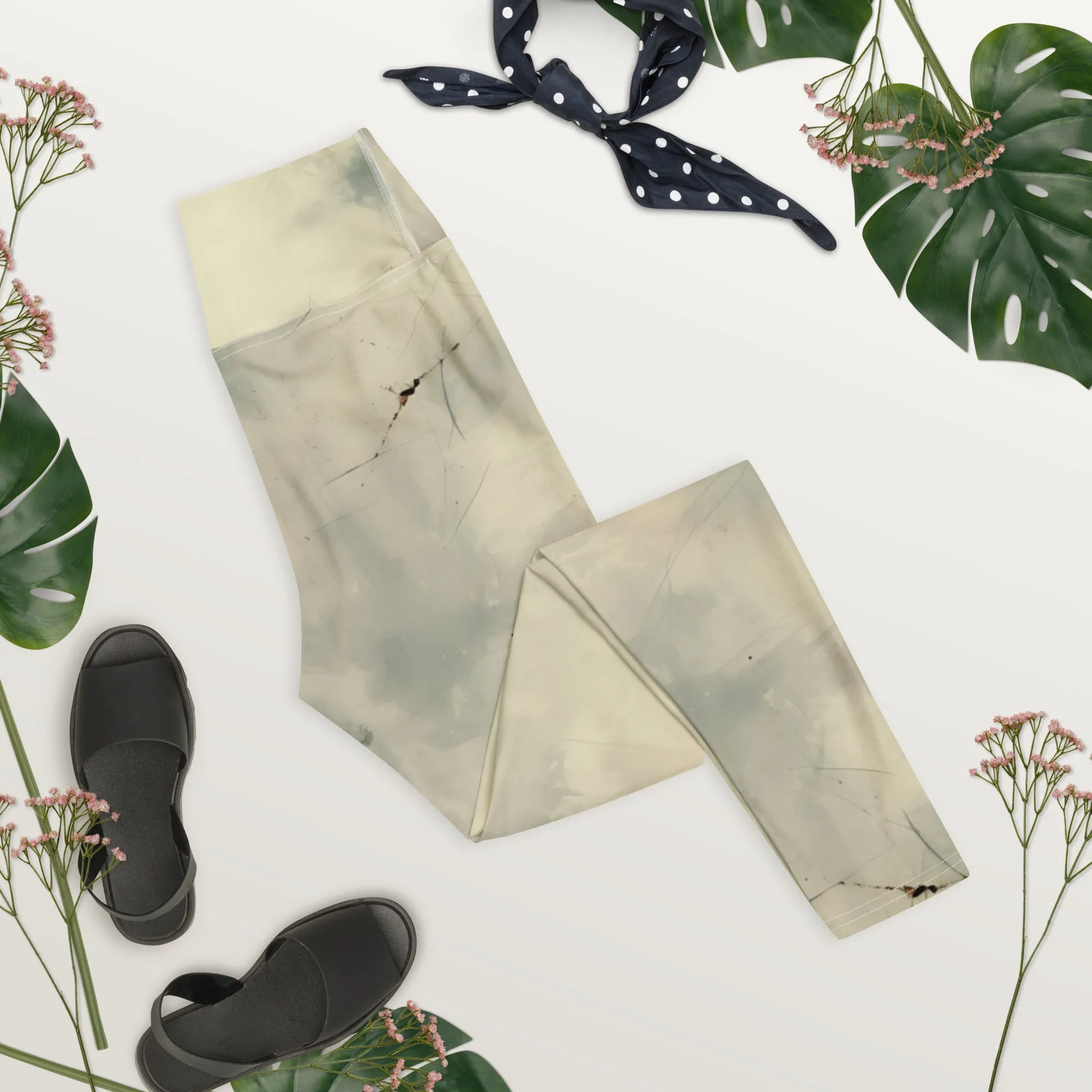 Elegant Ivory Yoga Leggings