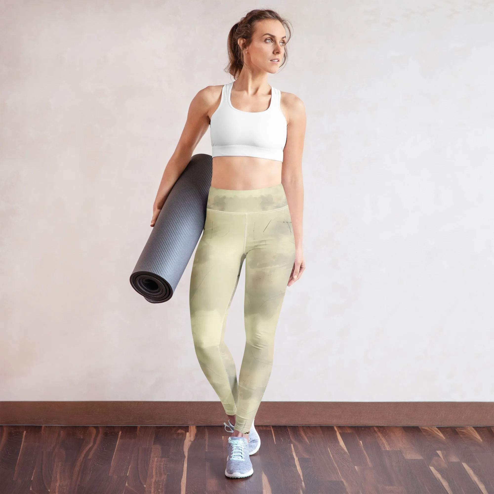 Elegant Ivory Yoga Leggings