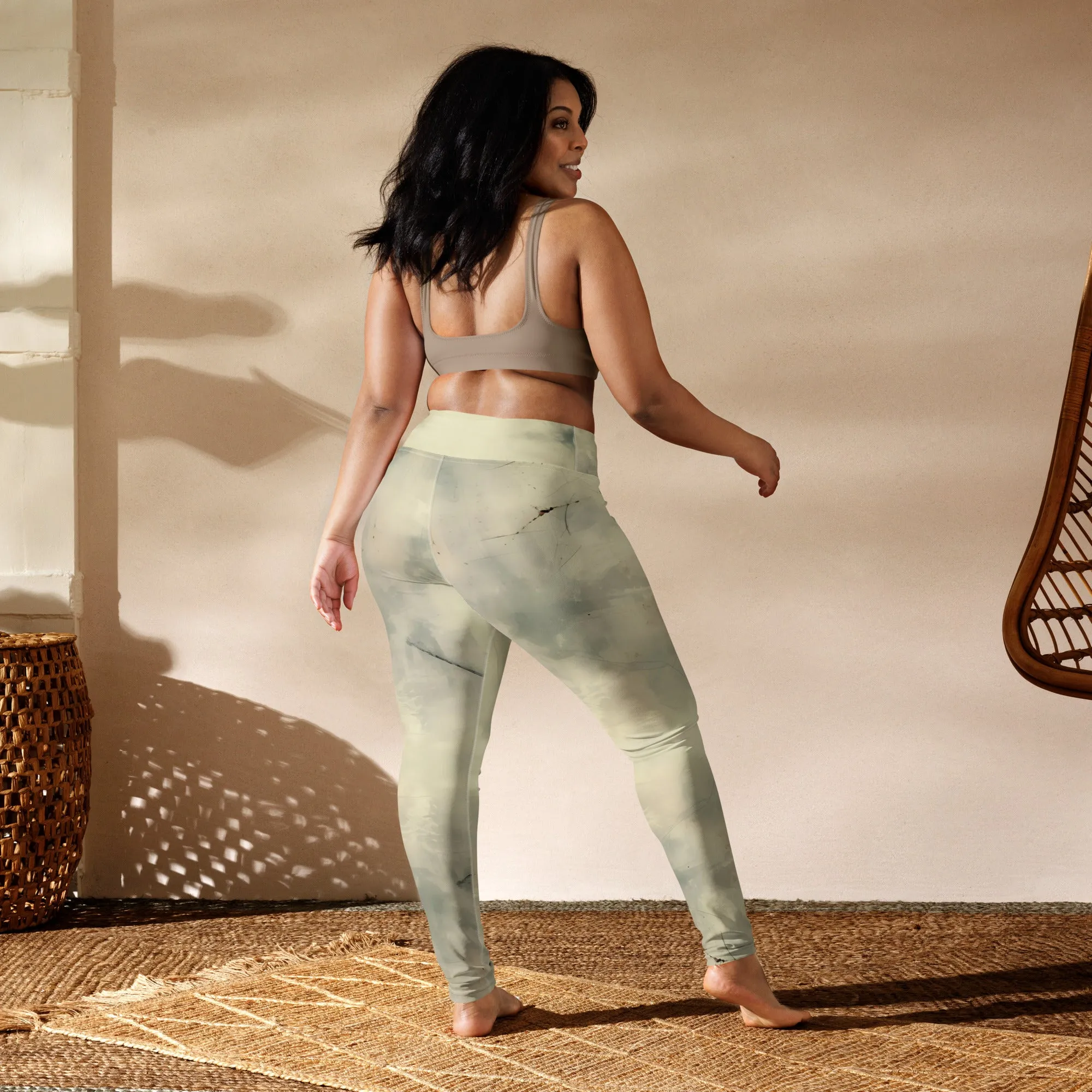 Elegant Ivory Yoga Leggings