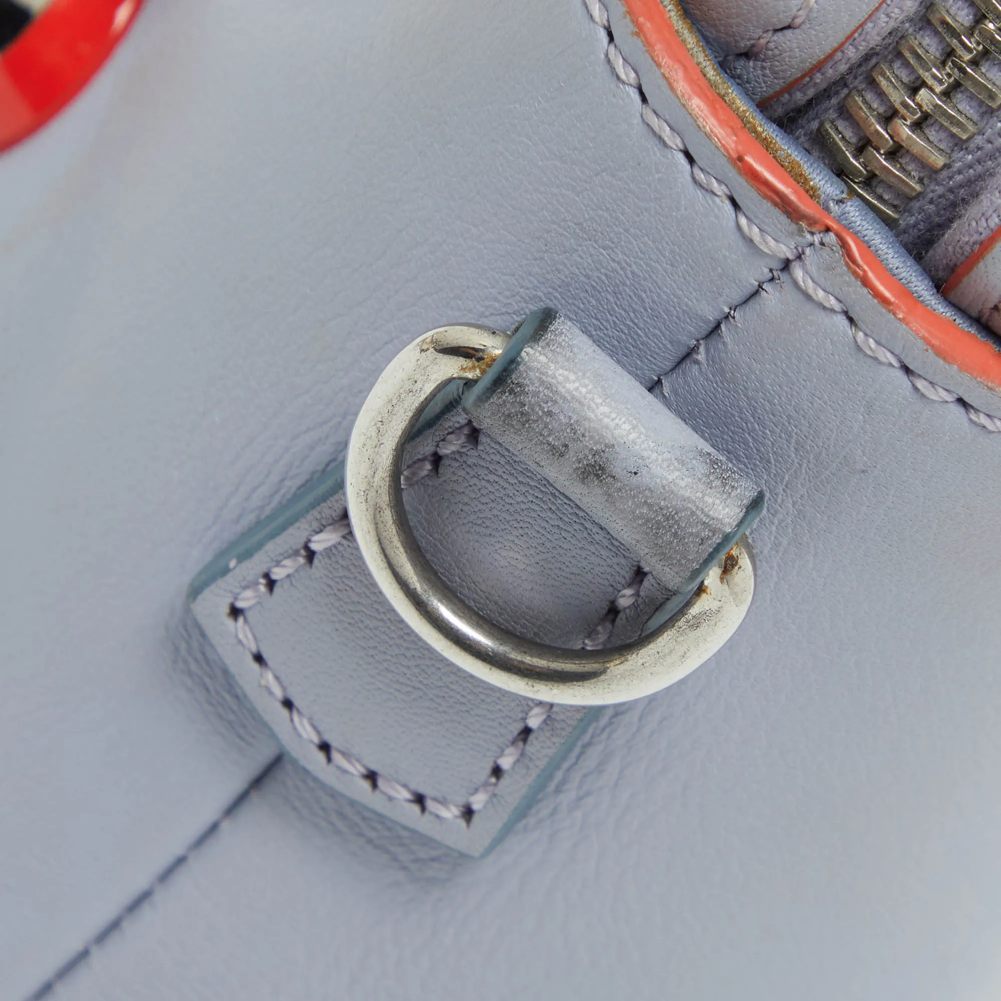 Fendi Light Purple Leather Mini Studded By The Way Satchel