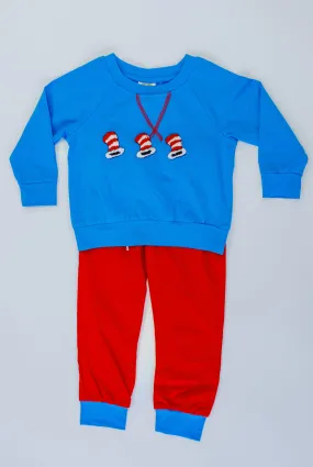 French Knot Hat Friend Jogger Set
