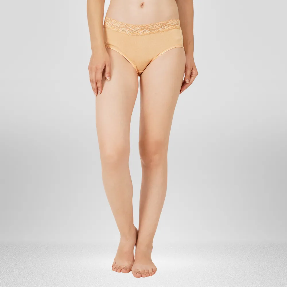 Lace Panty | Women Under Wear | Soft | Comfortable | Set of 3 | Grey Beige Pink