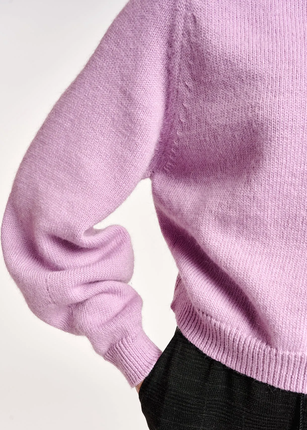 Lilac relaxed-fit sweater
