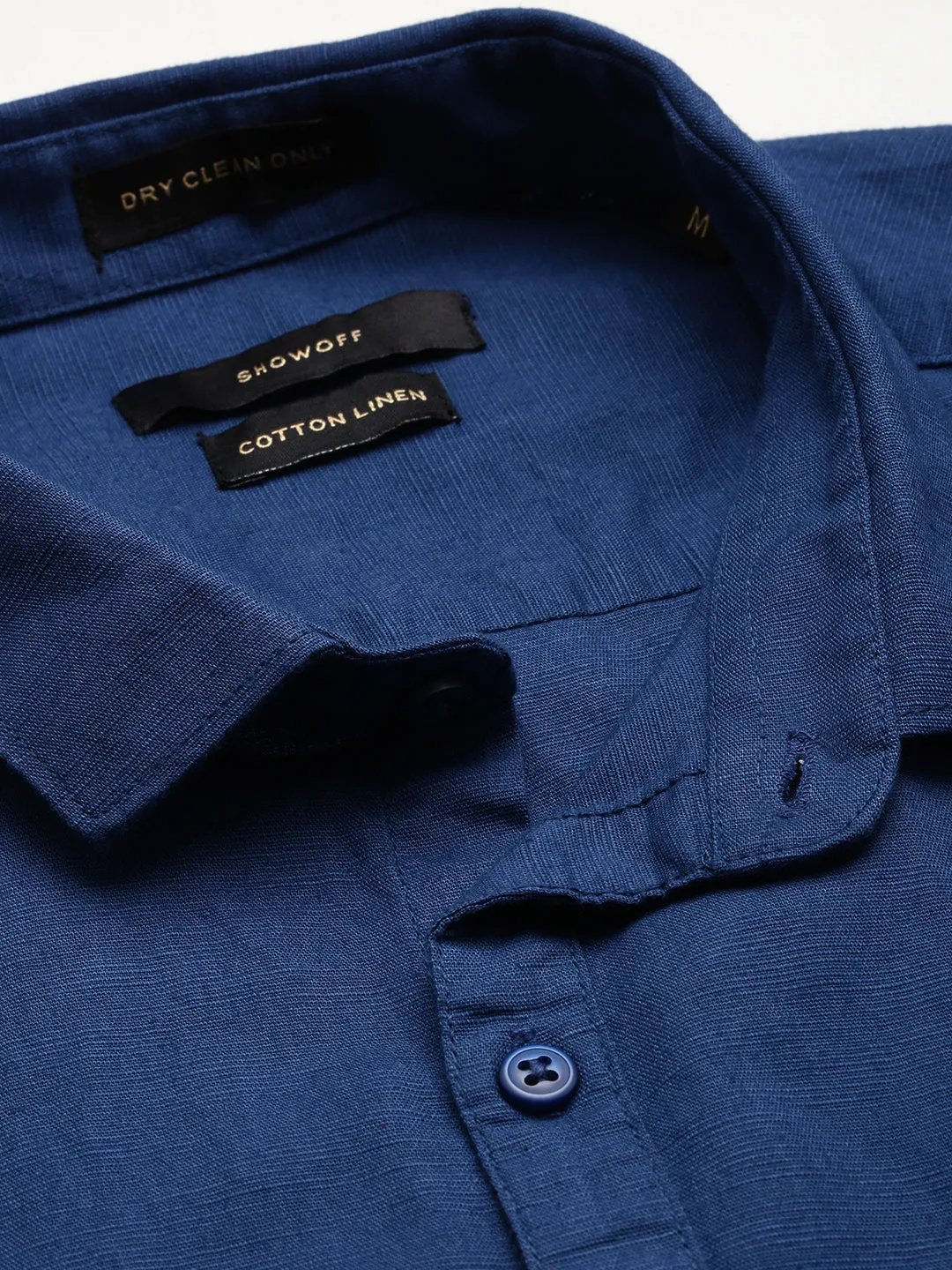 Men Teal Solid Casual Shirt