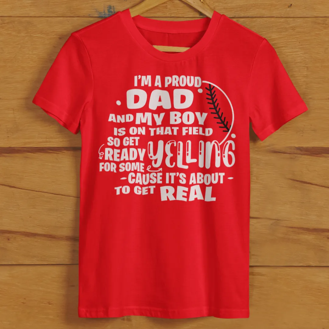 My Boy is on that Field Proud T-Ball Baseball T-Shirt