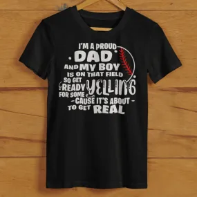 My Boy is on that Field Proud T-Ball Baseball T-Shirt