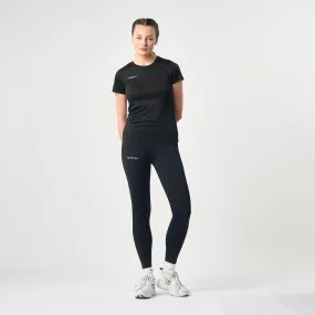 Omnitau Women's Team Sports Breathable Full Length Training Leggings - Black