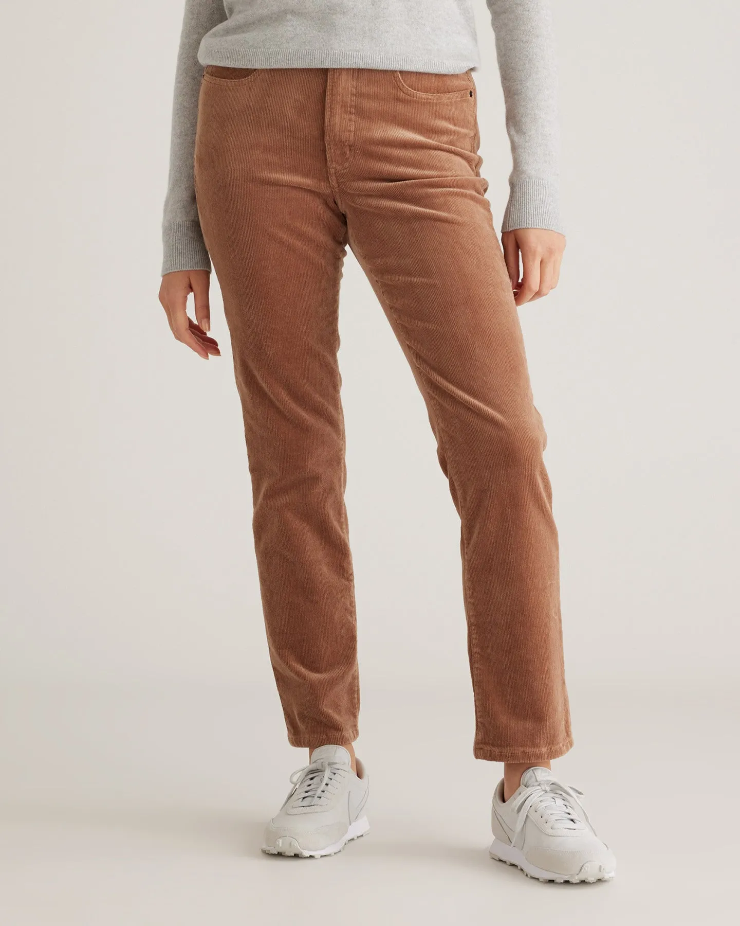 Organic Stretch Corduroy Straight Leg Pants