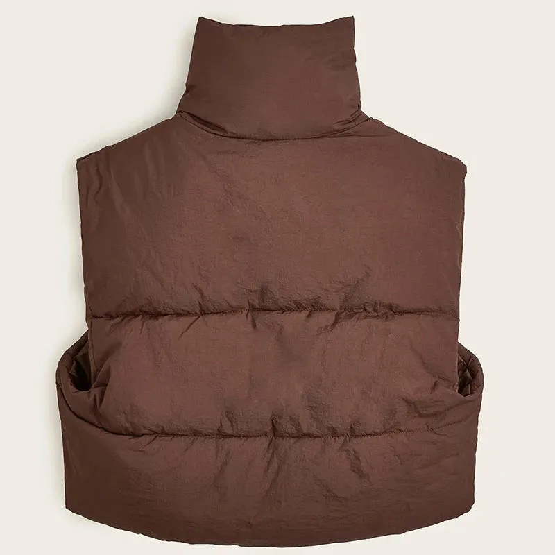 Stand Collar Elegant Down Warm Jacket