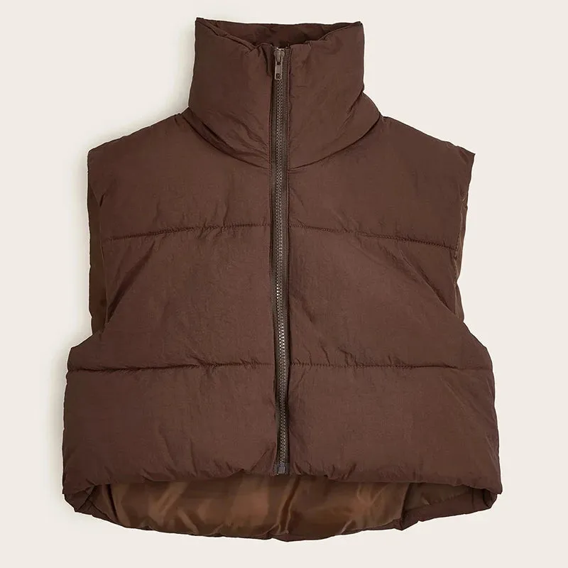 Stand Collar Elegant Down Warm Jacket