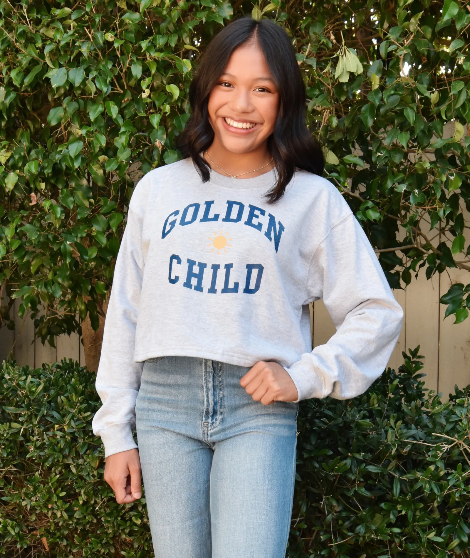 Sub_Urban Riot Women Golden Child Crop Sweatshirt
