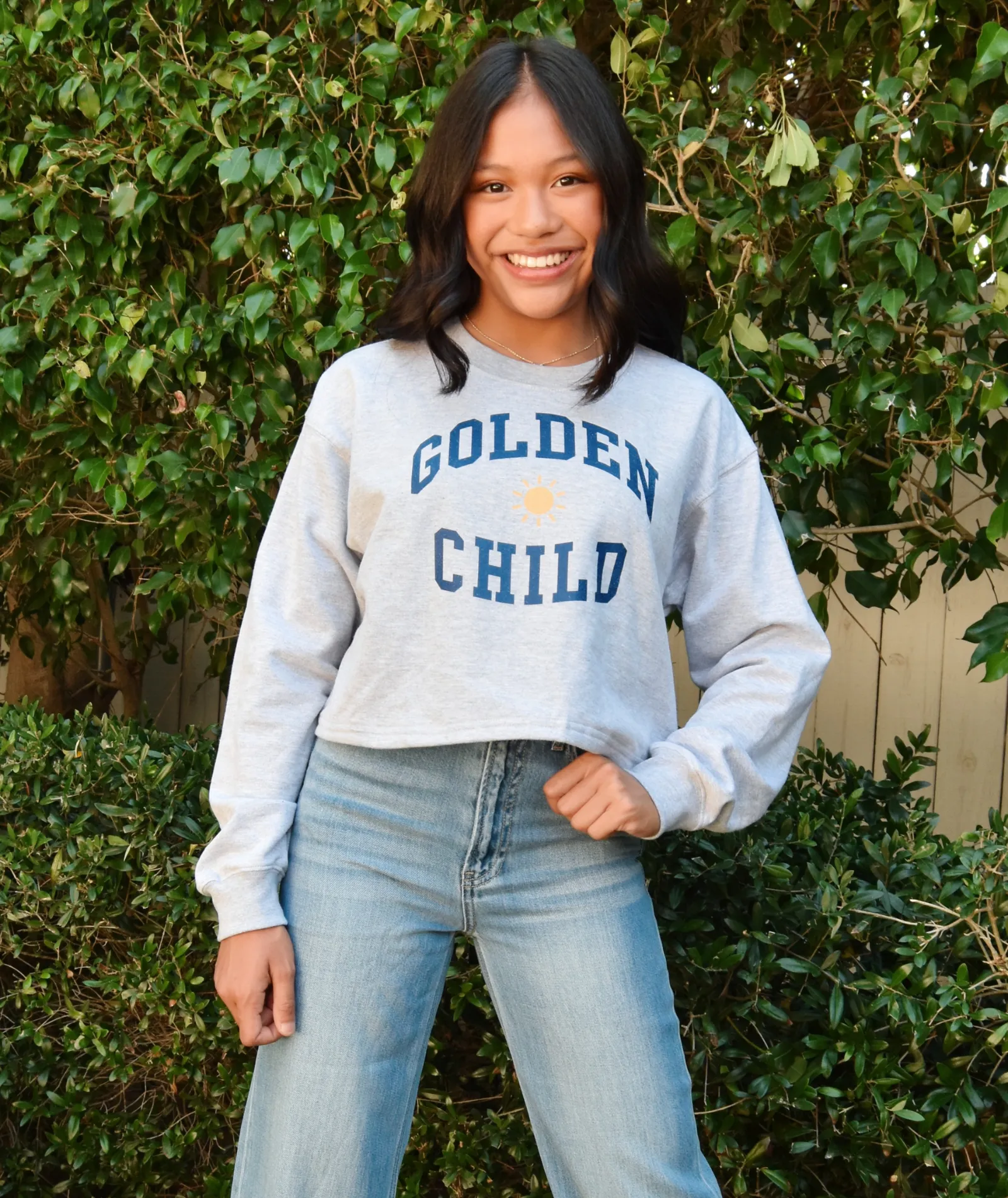 Sub_Urban Riot Women Golden Child Crop Sweatshirt