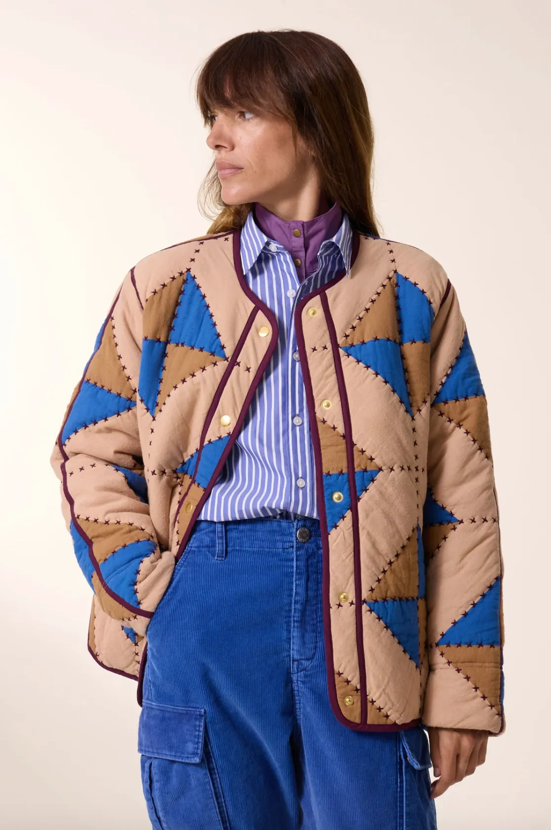 Vulca Losange Multi-Coloured Quilted Jacket