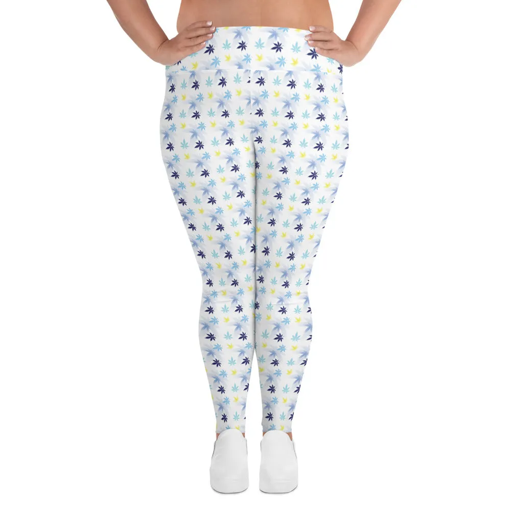 White Plus Size Leggings