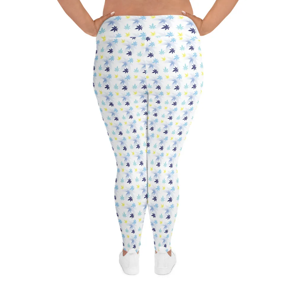 White Plus Size Leggings